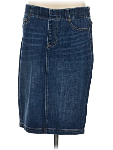 Liverpool Los Angeles Denim Skirt (view 1)