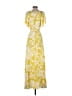 L Space 100% Rayon Yellow Green Casual Dress Size XS - photo 2
