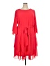 Marina 100% Polyester Solid Red Casual Dress Size 24W - photo 1