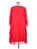 Marina 100% Polyester Solid Red Casual Dress Size 24W - photo 2