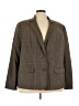 Lane Bryant Tweed Brown Blazer Size 28 - photo 1