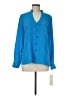 Etcetera 100% Polyester Blue Long Sleeve Blouse Size 6 - photo 1