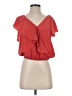 Joie Red Short Sleeve Blouse Size XS - photo 1