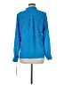 Etcetera 100% Polyester Blue Long Sleeve Blouse Size 6 - photo 2