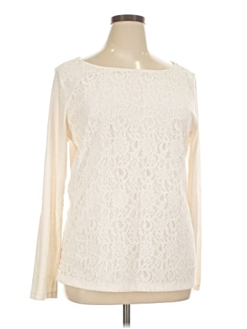 Ann Taylor LOFT Outlet Long Sleeve T-Shirt (view 1)