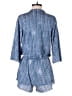 Elan Chevron-herringbone Blue Romper Size S - photo 2