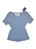 Area Code 407 Solid Blue Romper Size 10 - photo 2