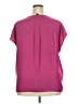 Banana Republic 100% Polyester Solid Pink Short Sleeve Blouse Size XXL - photo 2