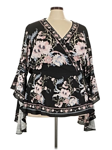 City Chic Long Sleeve Blouse (view 1)