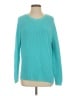 525 America 100% Cotton Solid Teal Pullover Sweater Size XS - photo 1