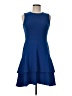 Calvin Klein Solid Blue Cocktail Dress Size 6 (petite) - photo 1