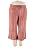 Per Se Stripes Red Linen Pants Size L (estimated) - photo 1