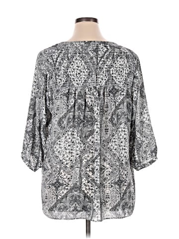 Rose + Olive 3/4 Sleeve Blouse (view 2)