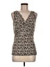 Axcess Silver Sleeveless Blouse Size M - photo 1