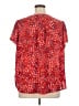 Fun2Fun 100% Polyester Stars Red Short Sleeve Blouse Size 2X - photo 2