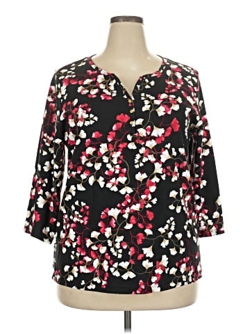 Karen Scott 3/4 Sleeve Blouse (view 1)