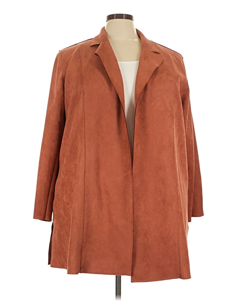 Pre-owned T Tahari Coat In Brown