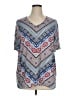 Catherines Paisley Blue Short Sleeve T-Shirt Size 1X (estimated) - photo 1