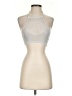 Lovers + Friends Silver Halter Top Size S - photo 1