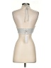 Lovers + Friends Silver Halter Top Size S - photo 2