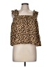 Gilli 100% Cotton Brown Sleeveless Blouse Size M - photo 1