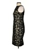 Talbots Color Block Damask Jacquard Gold Black Cocktail Dress Size S (estimated) - photo 5