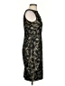 Talbots Color Block Damask Jacquard Gold Black Cocktail Dress Size S (estimated) - photo 4