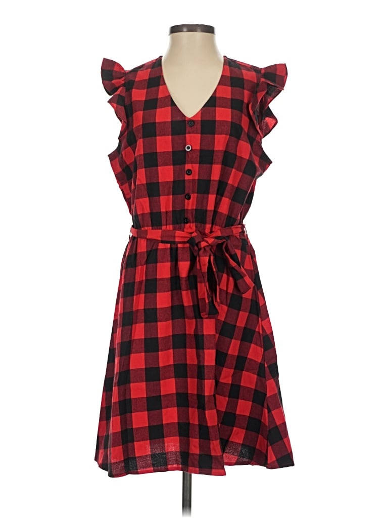 Pre-owned Allegra K Casual Dress In Red