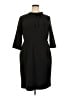 ELOQUII Solid Black Casual Dress Size 18 Plus - photo 1
