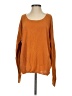 Garnet Hill Orange Silk Pullover Sweater Size S - photo 1