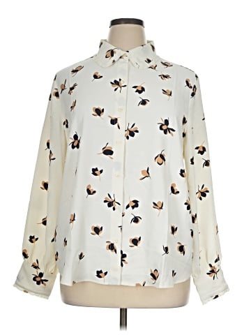 Ann Taylor Long Sleeve Blouse (view 1)