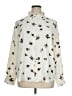 Ann Taylor 100% Polyester Print Ivory Long Sleeve Blouse Size XL - photo 1