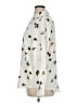 Ann Taylor 100% Polyester Print Ivory Long Sleeve Blouse Size XL - photo 5