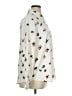 Ann Taylor 100% Polyester Print Ivory Long Sleeve Blouse Size XL - photo 4
