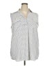 Ann Taylor Polka Dots White Sleeveless Blouse Size XXL - photo 1