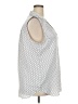 Ann Taylor Polka Dots White Sleeveless Blouse Size XXL - photo 4