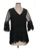 Alexis Black 3/4 Sleeve Blouse Size S - photo 1