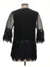 Alexis Black 3/4 Sleeve Blouse Size S - photo 2
