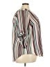 Torrid 100% Polyester Stripes Ivory 3/4 Sleeve Blouse Size 3X Plus (3) - photo 4