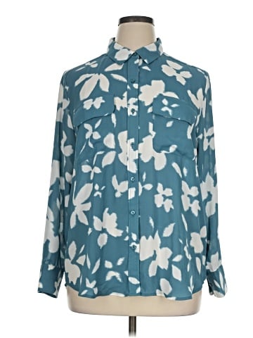 Ann Taylor Long Sleeve Blouse (view 1)