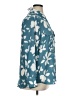 Ann Taylor Floral Teal Long Sleeve Blouse Size XL - photo 4