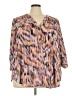 Torrid 100% Polyester Pink 3/4 Sleeve Blouse Size 4X Plus (4) - photo 1