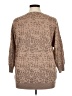Chico's Animal Print Brown Pullover Sweater Size XL (3) - photo 2