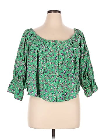 Free People 3/4 Sleeve Blouse (view 1)