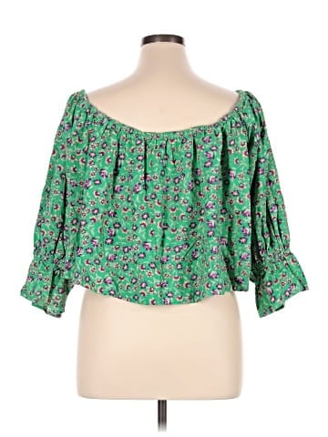 Free People 3/4 Sleeve Blouse (view 2)