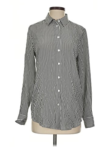 Equipment Long Sleeve Silk Top (view 1)