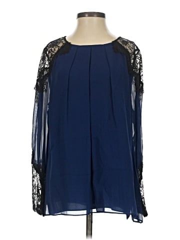 Alice + Olivia 3/4 Sleeve Silk Top (view 1)