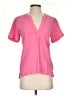 J.Crew 100% Cotton Pink Short Sleeve Blouse Size XXS - photo 1