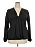 MICHAEL Michael Kors 100% Polyester Black Long Sleeve Blouse Size XXL - photo 1