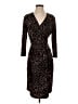Anne Klein Animal Print Brown Cocktail Dress Size S (estimated) - photo 1
